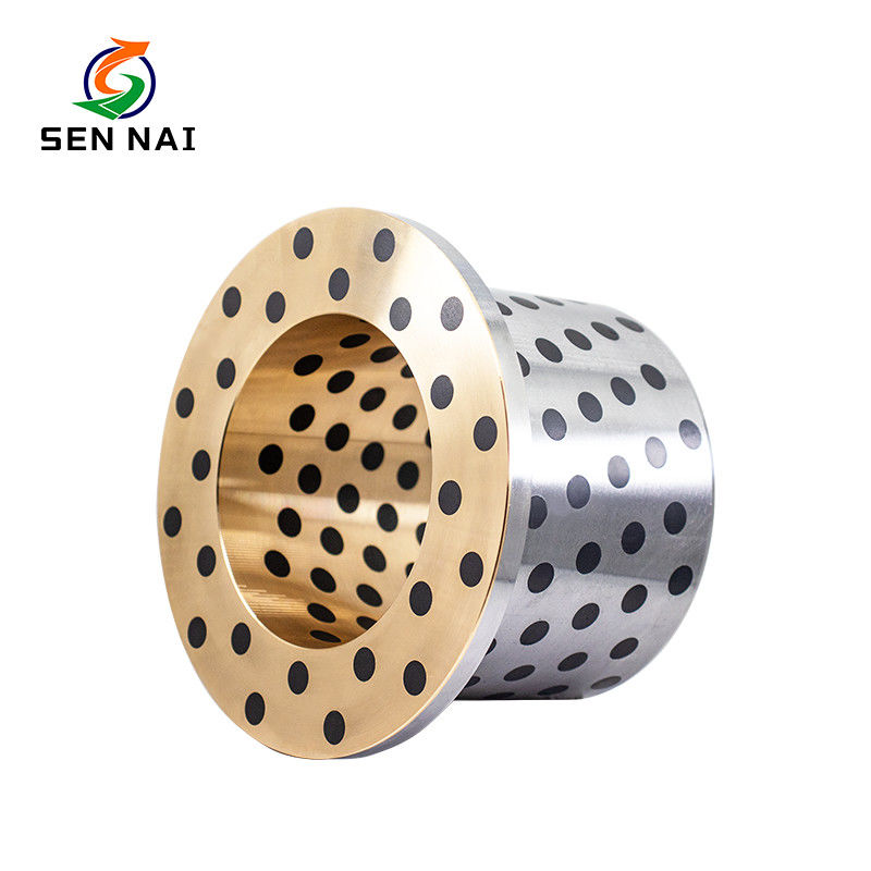 Low Noise Oil Impregnated Bronze Bushings Self-Lubricating Bearing Bushing untuk mesin konstruksi