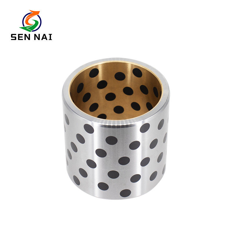 Low Noise Oil Impregnated Bronze Bushings Self-Lubricating Bearing Bushing untuk mesin konstruksi